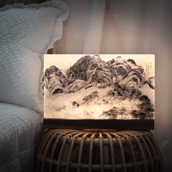 인왕제색도 한지조명