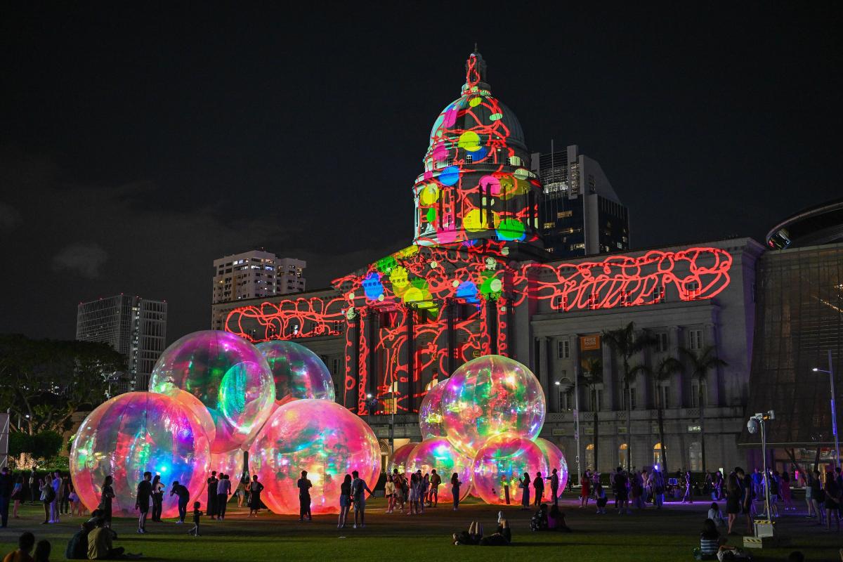 02.싱가포르 내셔널 갤러리 프로젝션 매핑 (Singapore Night Festival 2022)